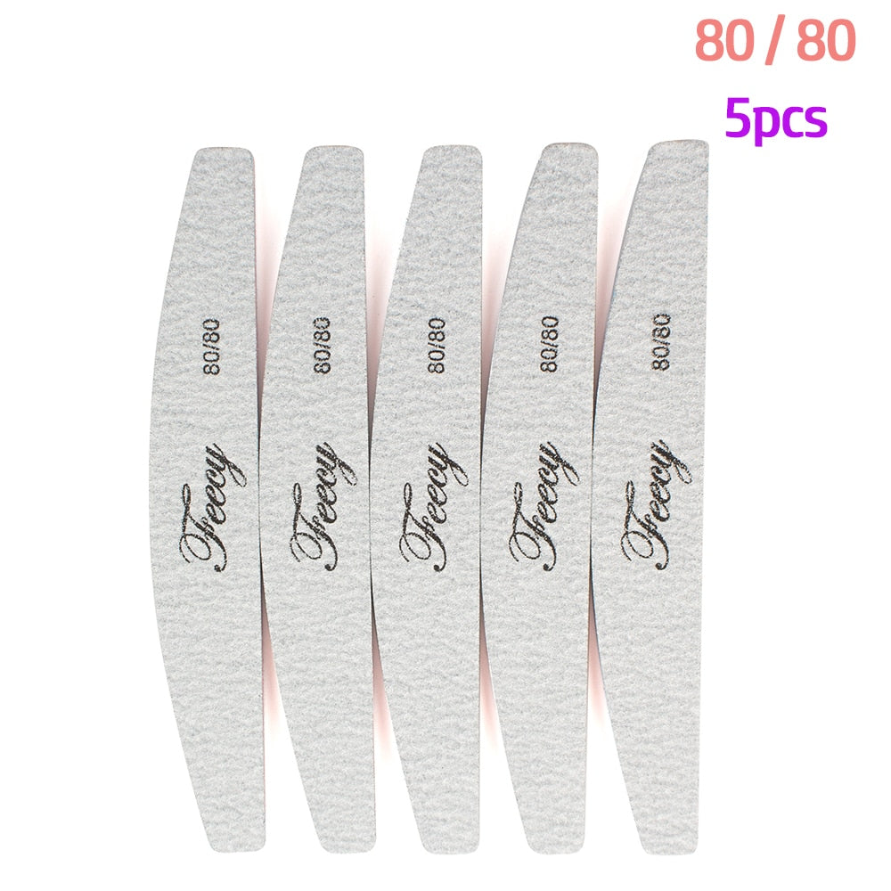 Tampon de Lime à ongles Double face du tampon de Lime à ongles 100/180 tampon de Lime à ongles dans l'outil d'art des ongles