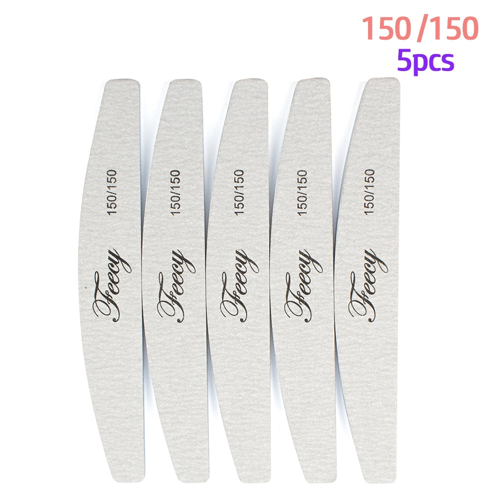 Tampon de Lime à ongles Double face du tampon de Lime à ongles 100/180 tampon de Lime à ongles dans l'outil d'art des ongles