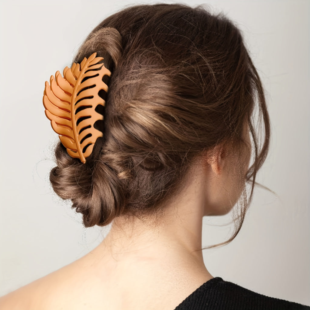[Large Leaf Hair Claw Clip] Fall Autumn Hair Clips, Large Hair Claw, Leaf, Hair Clip, Large Hair Claw Clip, Hair Claw, Hair Clip, Claw Clip, Hair Clip For Women