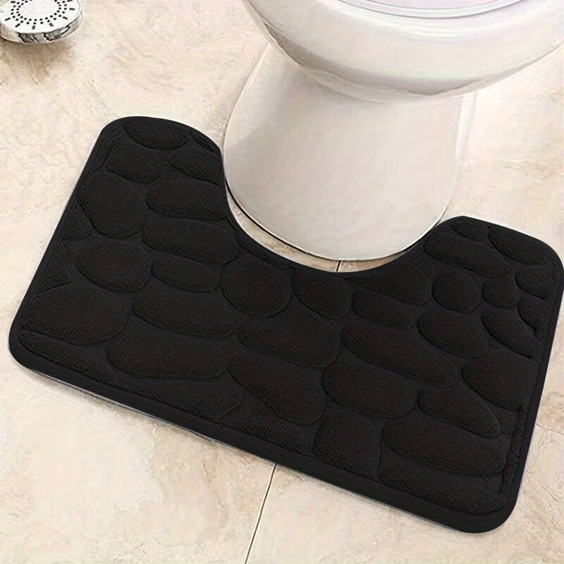 1pc Super Absorbent Memory Foam Bathroom Mat, Soft And Comfortable Floor Mat, Non-Slip Foot Mat, Machine Washable Floor Rug, Easy To Dry, Bathroom Decorations, kitchen Area Rugs, Laundry, bedrooom, shower, indoor mat, Bathroo