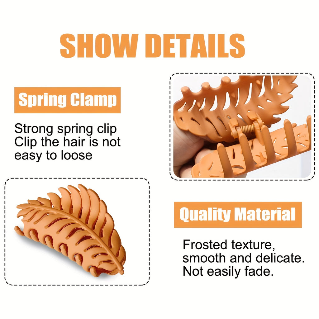 [Large Leaf Hair Claw Clip] Fall Autumn Hair Clips, Large Hair Claw, Leaf, Hair Clip, Large Hair Claw Clip, Hair Claw, Hair Clip, Claw Clip, Hair Clip For Women