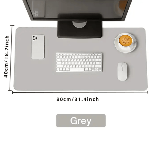 1pc Large Size PU Leather Office Desk Protector Mat Waterproof Mouse Pad Desktop Keyboard Desk Pad Gaming Mousepad PC Accessories