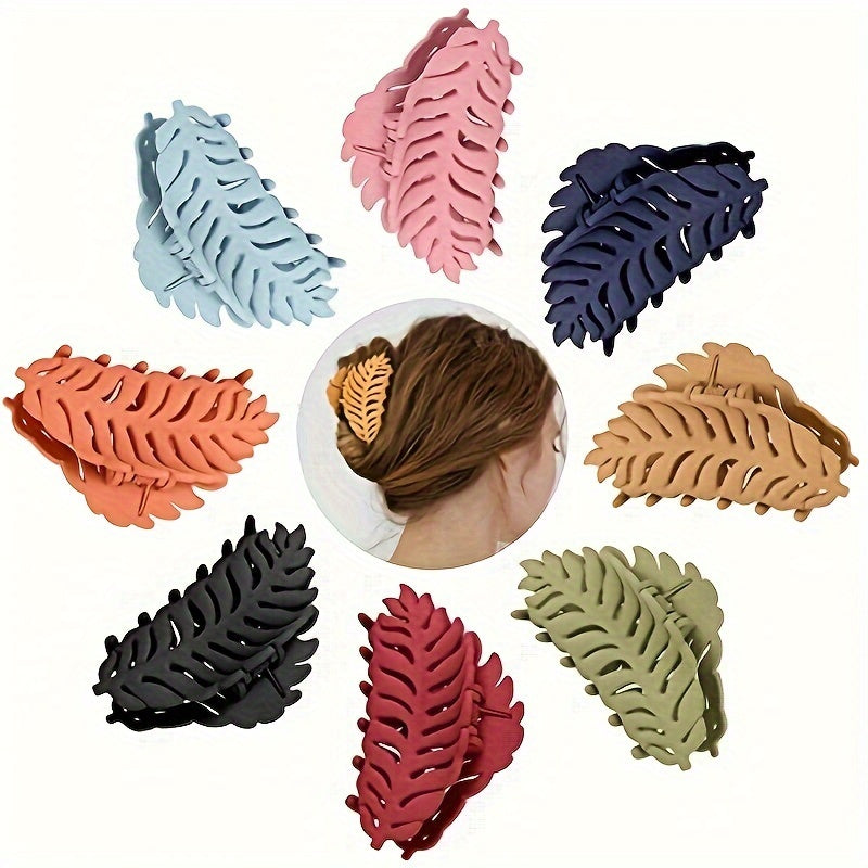 [Large Leaf Hair Claw Clip] Fall Autumn Hair Clips, Large Hair Claw, Leaf, Hair Clip, Large Hair Claw Clip, Hair Claw, Hair Clip, Claw Clip, Hair Clip For Women