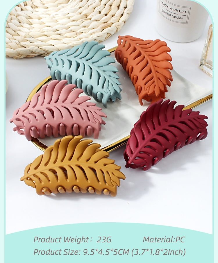 [Large Leaf Hair Claw Clip] Fall Autumn Hair Clips, Large Hair Claw, Leaf, Hair Clip, Large Hair Claw Clip, Hair Claw, Hair Clip, Claw Clip, Hair Clip For Women