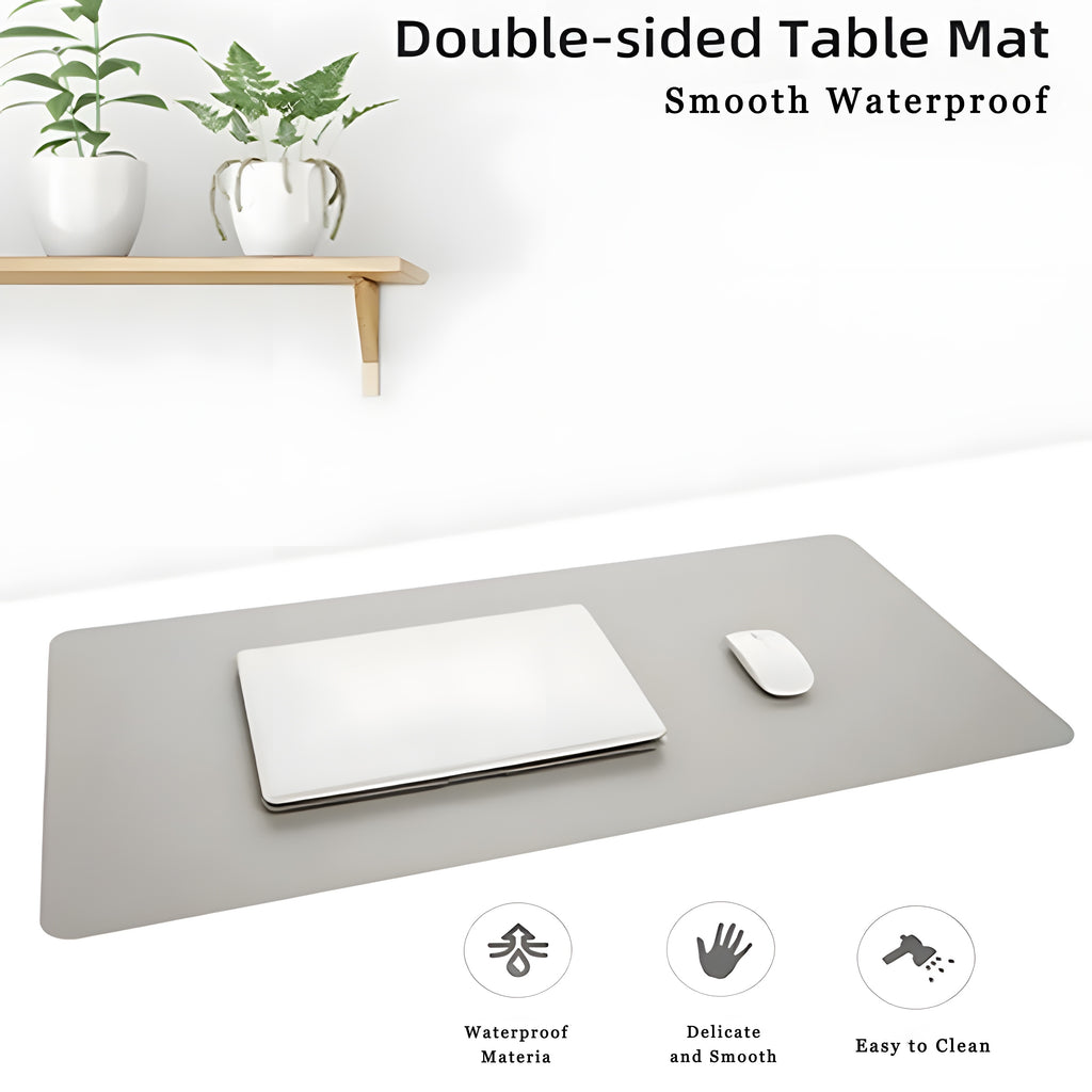 1pc Large Size PU Leather Office Desk Protector Mat Waterproof Mouse Pad Desktop Keyboard Desk Pad Gaming Mousepad PC Accessories