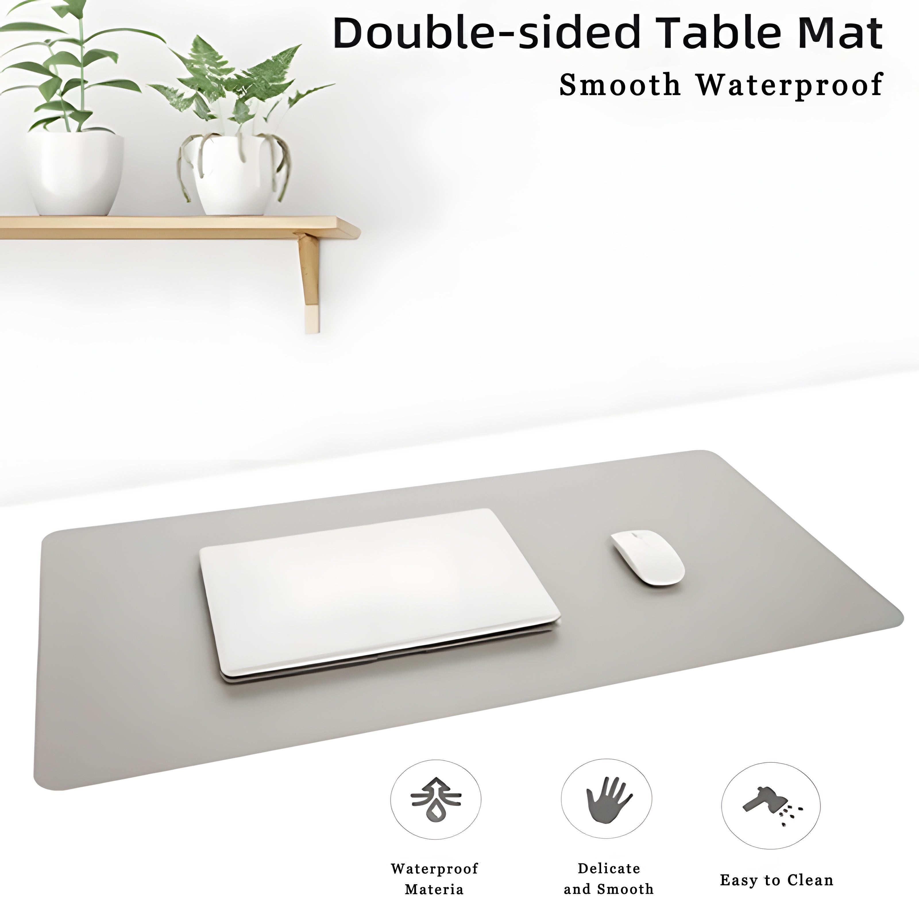 1pc Large Size PU Leather Office Desk Protector Mat Waterproof Mouse Pad Desktop Keyboard Desk Pad Gaming Mousepad PC Accessories