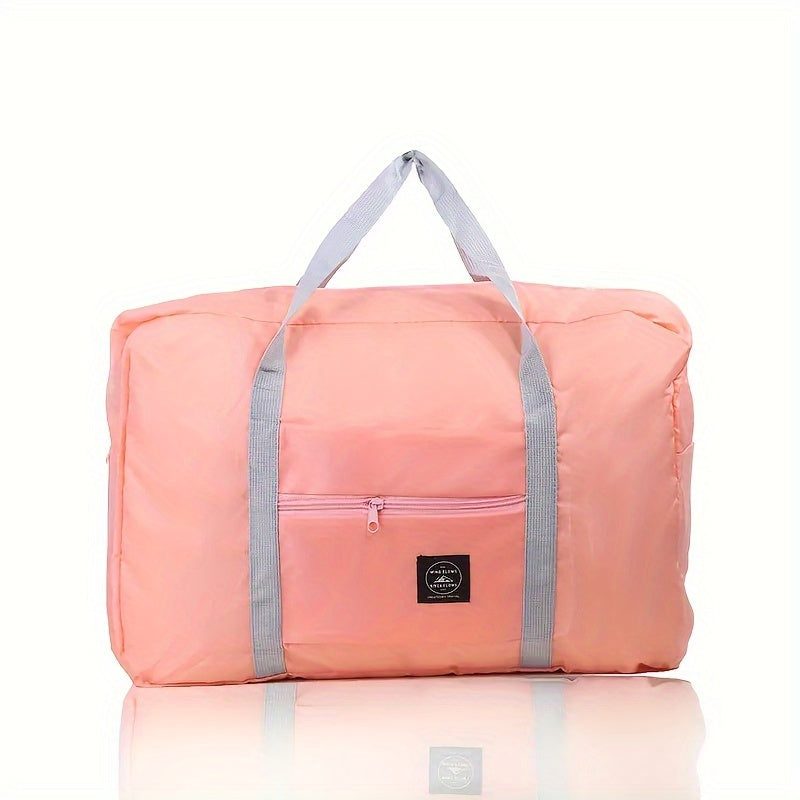 1pc Foldable Travel Duffel Bag, Waterproof Carry On Luggage Bag, Handbag Sports Gym Bag, Lightweight Travel Luggage Bag For Sports, Gym, Vacation Bedroom Accessories