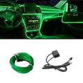 5M Car Environment El Wire LED USB Flexible Neon Interior Lights Assembly RGB Light For Automotive Decoration Lighting Accessories