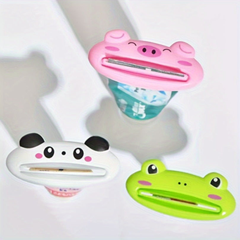 1pc Cartoon Toothpaste Squeezer, Cute Animal Toothpaste Tube Squeezer, 4 Options, Kids' Bathroom Accessories