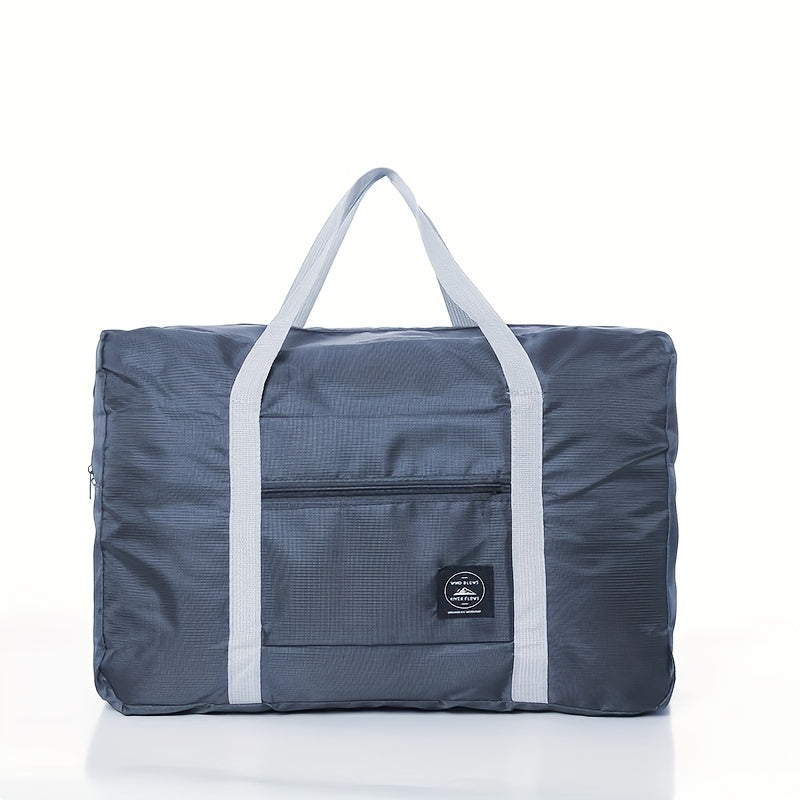 1pc Foldable Travel Duffel Bag, Waterproof Carry On Luggage Bag, Handbag Sports Gym Bag, Lightweight Travel Luggage Bag For Sports, Gym, Vacation Bedroom Accessories