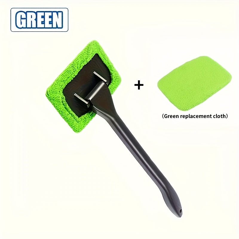 [Car Window Cleaning Brush Kit] Car Window Cleaning Brush Kit Windshield Cleaning Tool Interior Auto Glass Rain Scraper Long Handle Car Accessories