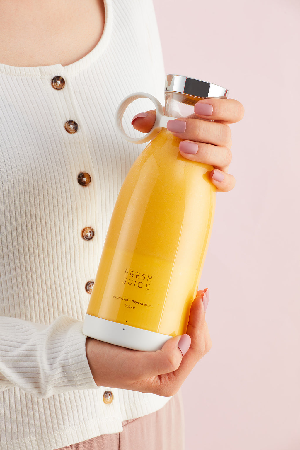 Portable Electric Wireless Mini Fruit Blender Juicer , 350ML , Perfect for On-the Go!