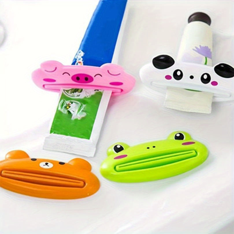 1pc Cartoon Toothpaste Squeezer, Cute Animal Toothpaste Tube Squeezer, 4 Options, Kids' Bathroom Accessories