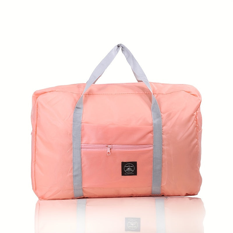 1pc Foldable Travel Duffel Bag, Waterproof Carry On Luggage Bag, Handbag Sports Gym Bag, Lightweight Travel Luggage Bag For Sports, Gym, Vacation Bedroom Accessories