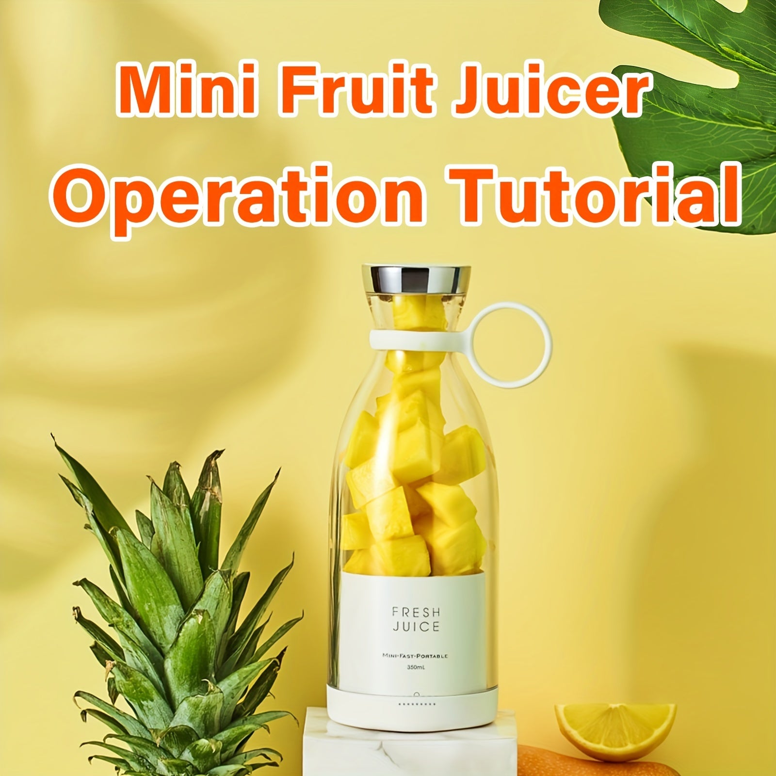 Portable Electric Wireless Mini Fruit Blender Juicer , 350ML , Perfect for On-the Go!