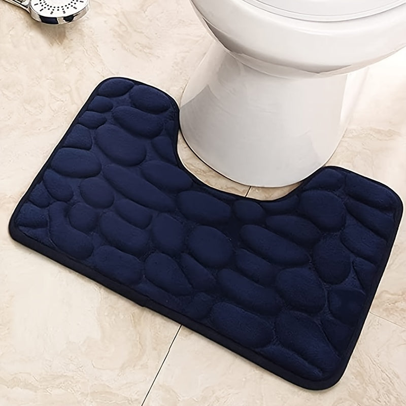 1pc Super Absorbent Memory Foam Bathroom Mat, Soft And Comfortable Floor Mat, Non-Slip Foot Mat, Machine Washable Floor Rug, Easy To Dry, Bathroom Decorations, kitchen Area Rugs, Laundry, bedrooom, shower, indoor mat, Bathroo
