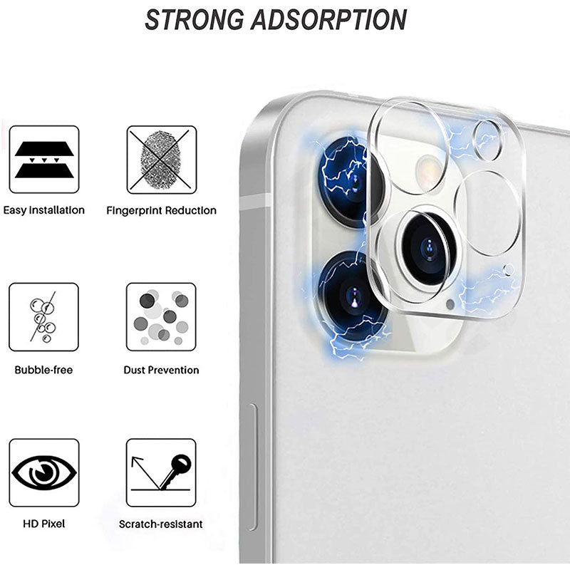 4Pcs Camera Lens Glass Protector For iPhone 11 12 13 14 Pro Max Mini Tempered Glass iPhone 6 7 8 Plus XS MAX XR Camera Protector