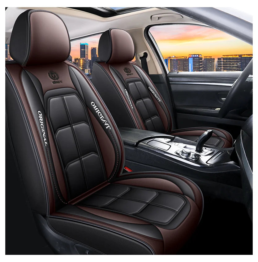 Factory Directly Sales Car Seat Cover Customized Luxury PVC Leather Seat Cover Car