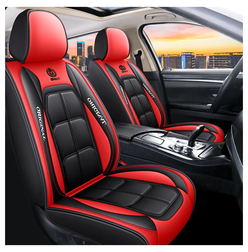 Factory Directly Sales Car Seat Cover Customized Luxury PVC Leather Seat Cover Car