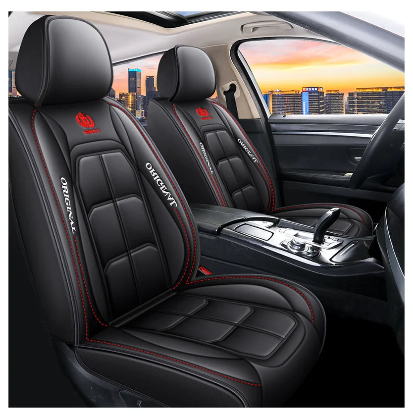 Factory Directly Sales Car Seat Cover Customized Luxury PVC Leather Seat Cover Car