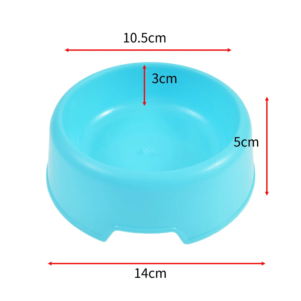Safety Cute Multi-Purpose Random Color Plastic Dog Bowls Feeding Water Food Cat Bowl Food Bowl Pet Food Bowl