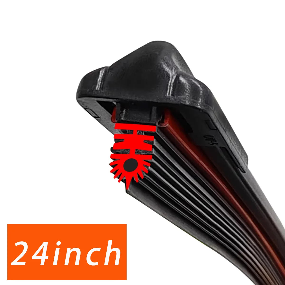 Suitable For Car Front Windshield J/U-Shaped 11 Layer Rubber Strip Wiper Blades 14 "15" 16 "17" 18 "19" 20 "21" 22 "24" 26 "28"