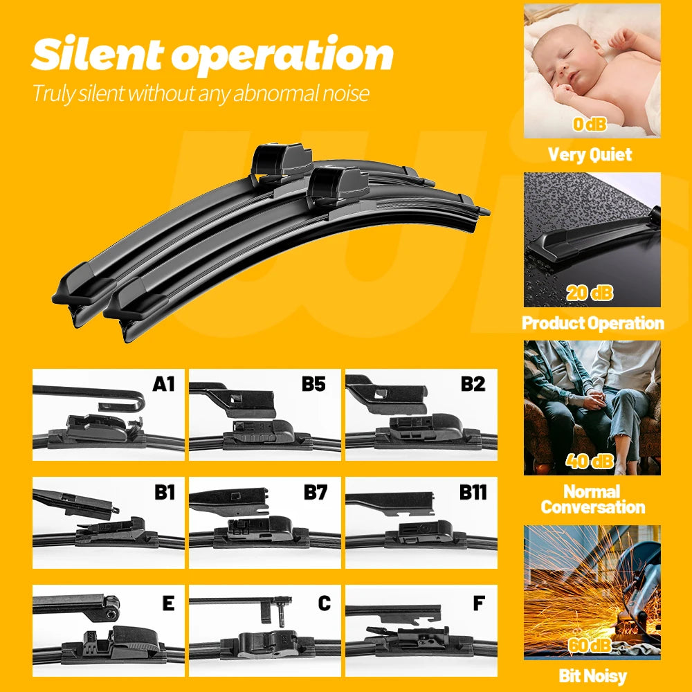 Front Windshield Wiper Blade For Fiat Ducato III MK3 Peugeot Boxer Manager Citroen Relay Jumper Opel Vauxhall Movano 2007 - 2023