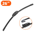 13"-28" Upgrade the universal J/U-shaped hook frameless wiper with high-quality rubber sheet for car windshield wipers