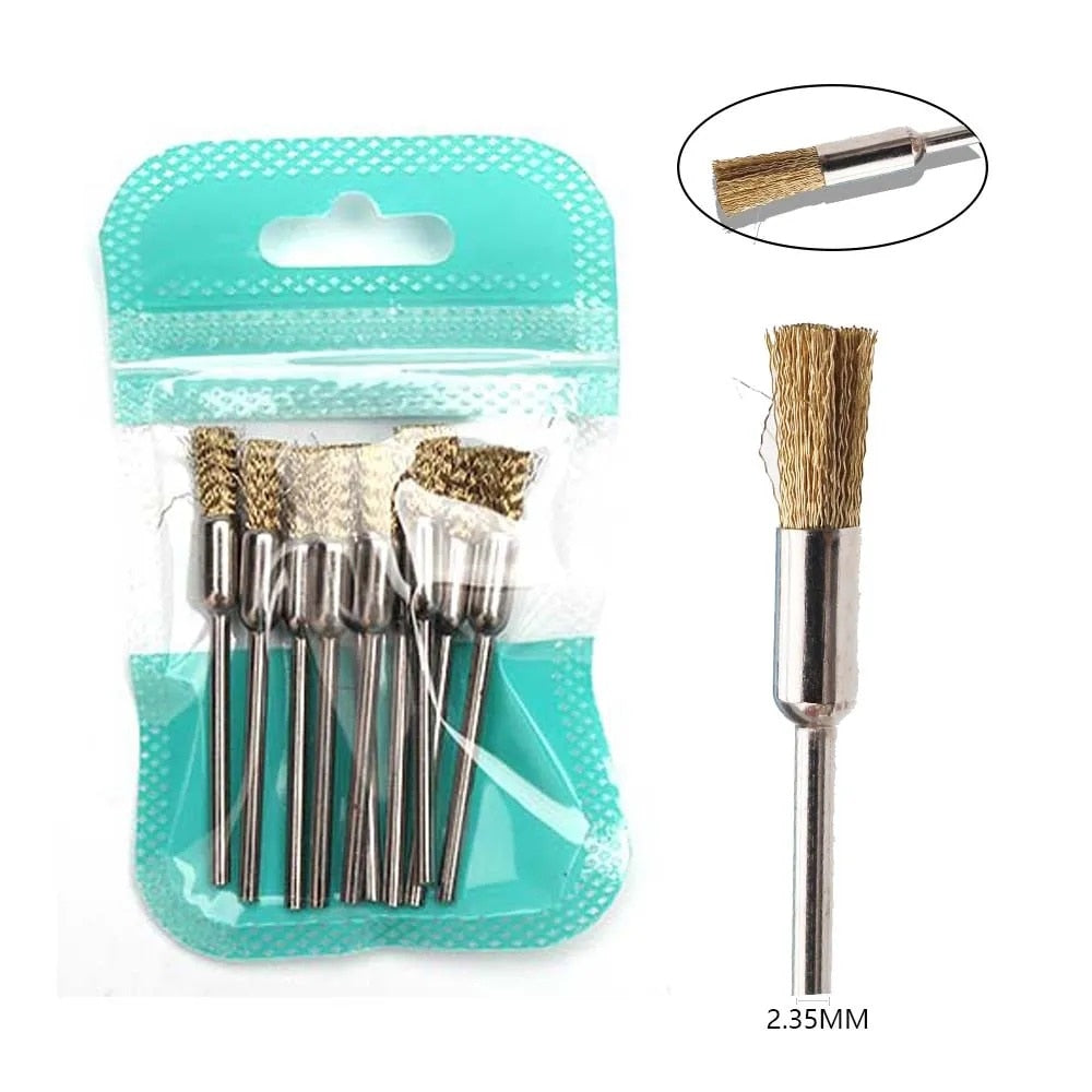 10pcs Diamond Milling Cutter Nail Drill Bits Set For Manicure Accessory Pedicure Eletric Machine Nail Bit Brush Burr Tools