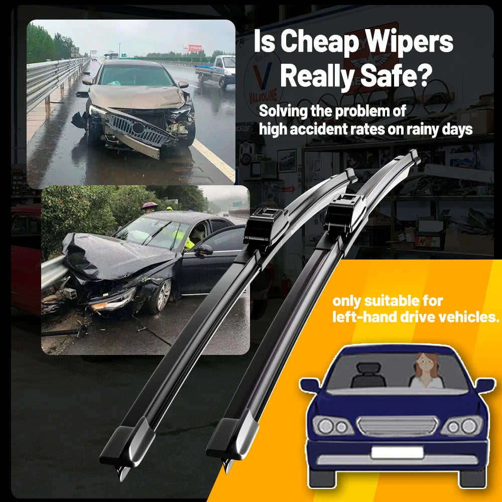 Front Windshield Wiper Blade For Fiat Ducato III MK3 Peugeot Boxer Manager Citroen Relay Jumper Opel Vauxhall Movano 2007 - 2023