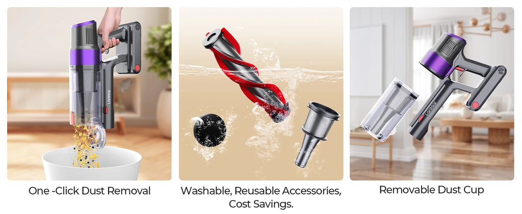 LARESAR V8 48Kpa 500W Cordless Vacuum Cleaner Elite 8 Car 60 Mins Home Appliance Wireless Removable Battery NEW Brushless motor