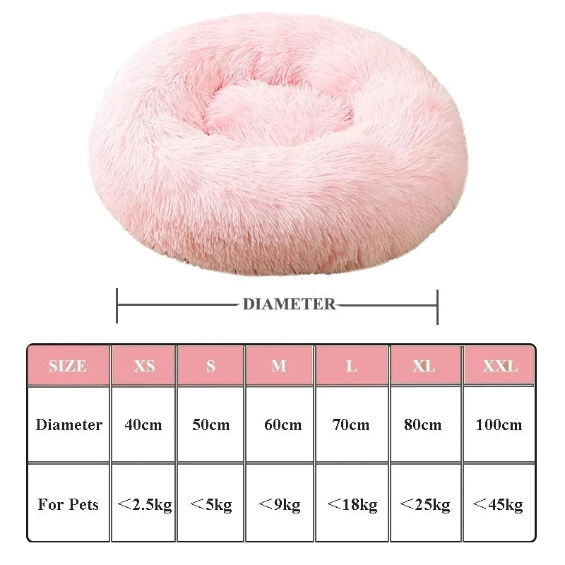 Winter New Pet Bed Comfortable Donut Cuddler Round Dog Kennel Ultra Soft Washable Dog and Cat Cushion Bed Warm Sofa Hot Sell