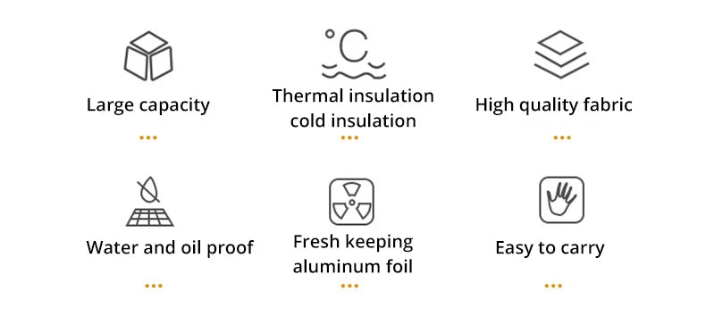 Insulated Lunch Bag Insulation Bento Pack Aluminum Foil Rice Bag Meal Pack Ice Pack Student Bento Lunch Handbag Insulation