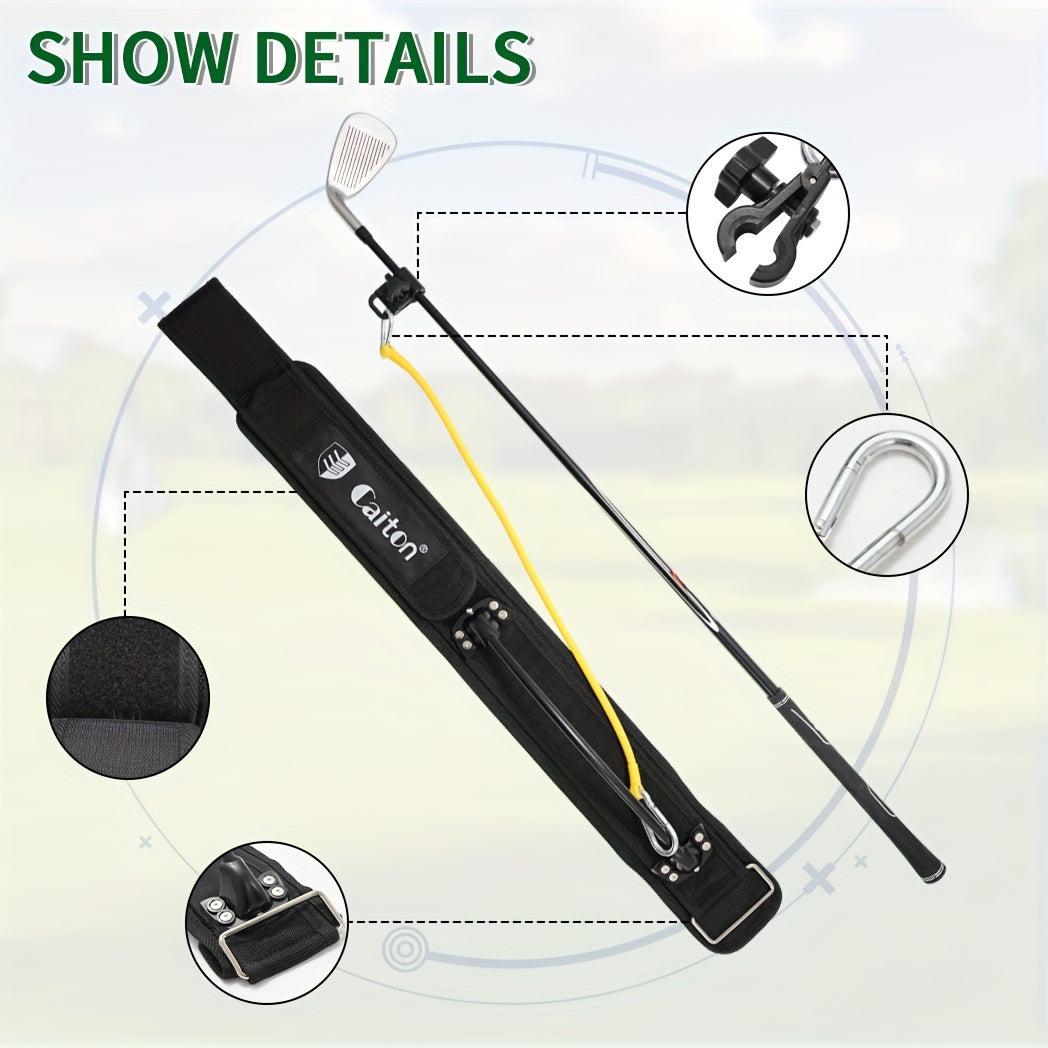 Caiton Golf Swing Tension Belt Band, Golf Swing Trainer, Strength Trainer for Correcting Action and Golf Club Technique. Golf Accessories, Golf Supplies for Improving Swing Strength, Control, and Accuracy.