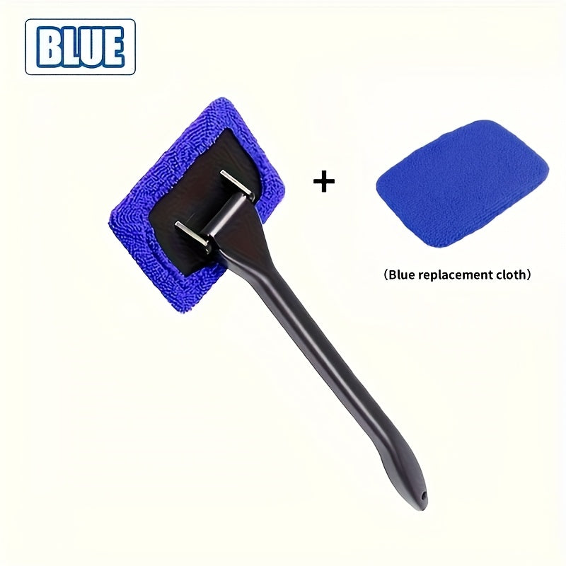 [Car Window Cleaning Brush Kit] Car Window Cleaning Brush Kit Windshield Cleaning Tool Interior Auto Glass Rain Scraper Long Handle Car Accessories