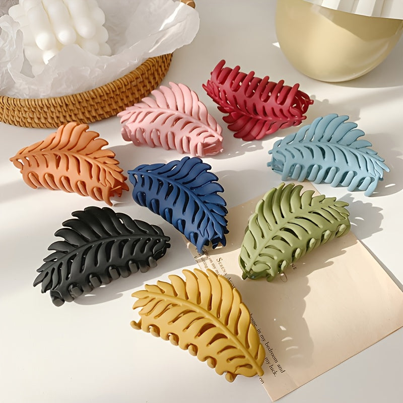 [Large Leaf Hair Claw Clip] Fall Autumn Hair Clips, Large Hair Claw, Leaf, Hair Clip, Large Hair Claw Clip, Hair Claw, Hair Clip, Claw Clip, Hair Clip For Women