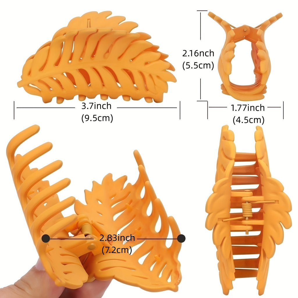 [Large Leaf Hair Claw Clip] Fall Autumn Hair Clips, Large Hair Claw, Leaf, Hair Clip, Large Hair Claw Clip, Hair Claw, Hair Clip, Claw Clip, Hair Clip For Women