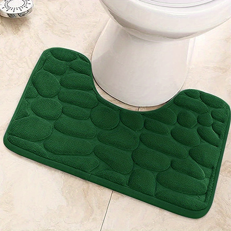 1pc Super Absorbent Memory Foam Bathroom Mat, Soft And Comfortable Floor Mat, Non-Slip Foot Mat, Machine Washable Floor Rug, Easy To Dry, Bathroom Decorations, kitchen Area Rugs, Laundry, bedrooom, shower, indoor mat, Bathroo