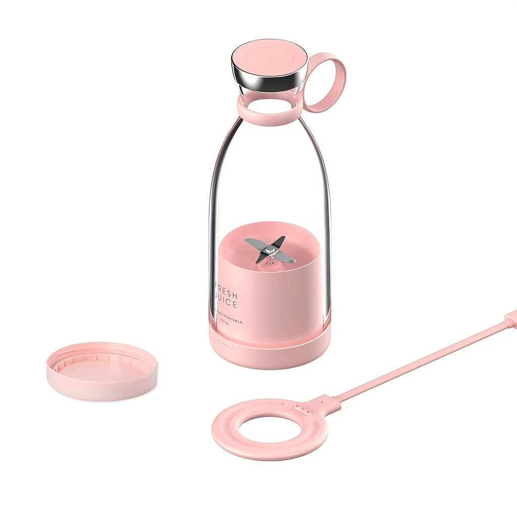 Portable Electric Wireless Mini Fruit Blender Juicer , 350ML , Perfect for On-the Go!