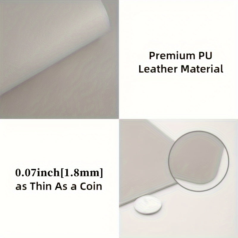 1pc Large Size PU Leather Office Desk Protector Mat Waterproof Mouse Pad Desktop Keyboard Desk Pad Gaming Mousepad PC Accessories