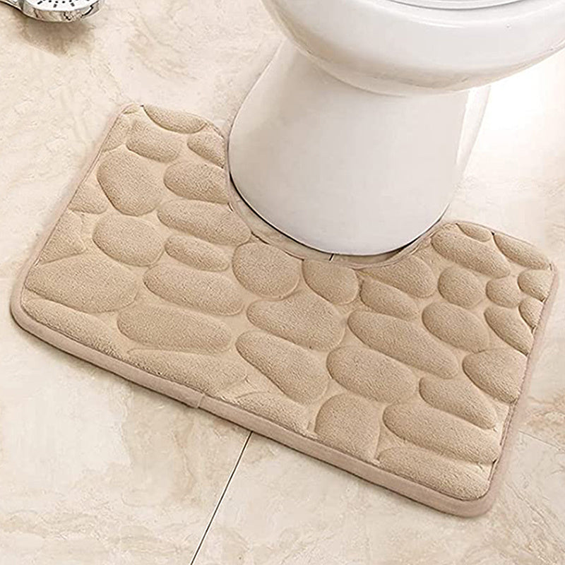 1pc Super Absorbent Memory Foam Bathroom Mat, Soft And Comfortable Floor Mat, Non-Slip Foot Mat, Machine Washable Floor Rug, Easy To Dry, Bathroom Decorations, kitchen Area Rugs, Laundry, bedrooom, shower, indoor mat, Bathroo